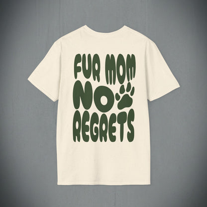 Fur Mom, No Regrets Tee - Personalized Gift for Pet Moms